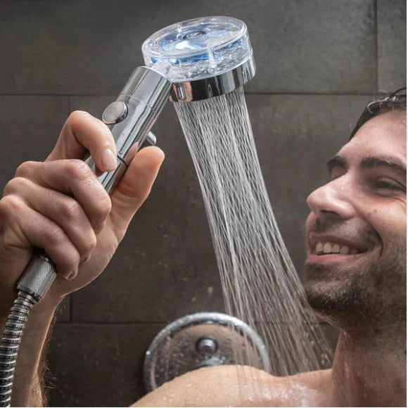 Ducha hélice descalcificadora