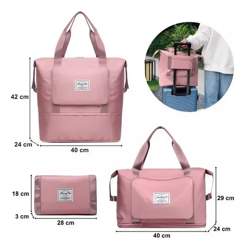Bolso Totebag Plegable Rosa